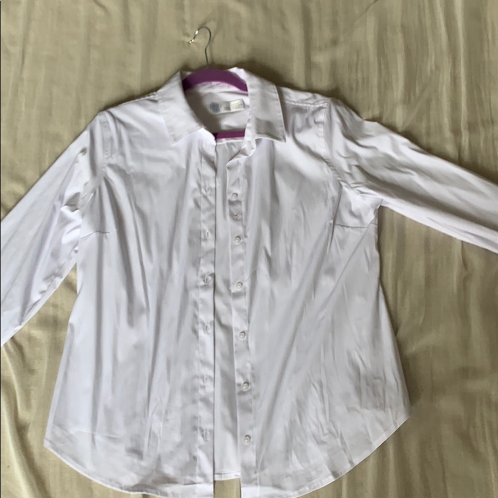 White button down